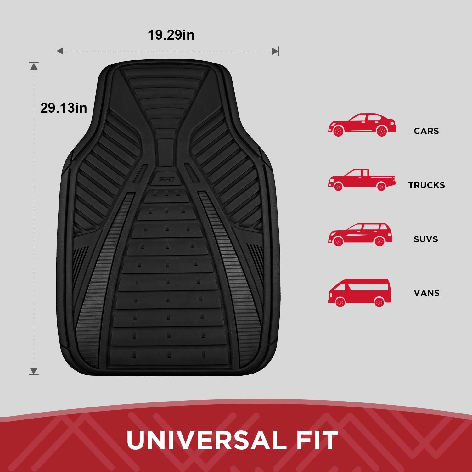 Rubbermaid All-Weather Car Mats – Heavy-Duty, Durable, Easy-to-Clean Floor Mats for Cars, Trucks, and SUVs