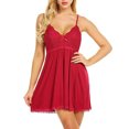 thumbnail image 3 of DYMADE Womens's Plus Size Nightgown Cami Slip Sleepwear Pajamas Dress, 3 of 5