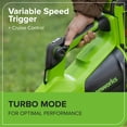 thumbnail image 3 of Soplador de hojas inalámbrico Greenworks 40 V 730 CFM 190 MPH con batería, 3 of 9