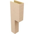 thumbnail image 5 of 6"W x 12"D x 36"H Thin Chapel Hill Rough Cedar Woodgrain TimberThane Corbel, Primed Tan, 5 of 6