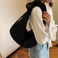 thumbnail image 6 of husxh Women Corduroy Hobo Handbag Ruched Shoulder Bag Adjustable Strap Slouchy Tote Bag with Zipper Hobo Purse for Work Travel, 6 of 8