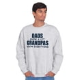thumbnail image 5 of Dad Knows A lot Grandpa Everything Men's Crewneck Sweatshirt Brisco Brands 4X, 5 of 6