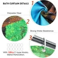 thumbnail image 5 of 4PCs Shower Curtain Waterproof Fabric Bathroom Set With Hooks Waterfall Nature Scenery Bath Mat Lid Toilet Cover Non-Slip Rug Doormat Sets for Home Bathroom Decor, 5 of 6