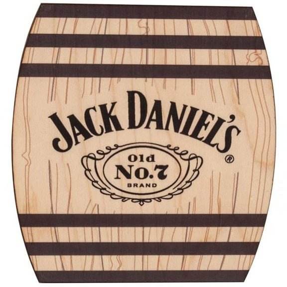 Jack Daniel’s Swing and Cartouche Logo 4-Piece Wooden Coaster Set