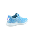 thumbnail image 3 of Zone1k Little Girl Big Girl Glitter Sparkle Comfort Light Weight Slip On Flat Sneaker Shoes ( Light Blue, 2), 3 of 4