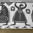thumbnail image 6 of Ambesonne Tribal Place Mats Set of 4, Prehistoric Cave, Standard Size, Black White, 6 of 6
