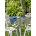 thumbnail image 3 of Outdoor Tablecloth with Umbrella Hole for Patio/Picnic/Party/Camping, Sage Green Floral Waterproof Table Cloth Round Cover Washable, Vintage Spring Botanical Flowers (Dia 54"), 3 of 8