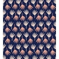 thumbnail image 3 of Ambesonne Navy Blue Duvet Cover Sets, Pastel Abstract Plant, 2-Queen, Coral and Peach, 3 of 7
