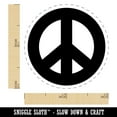 thumbnail image 2 of Peace Symbol Bold Self-Inking Rubber Stamp Ink Stamper - Lime Green Ink - Mini 1/2 Inch, 2 of 7