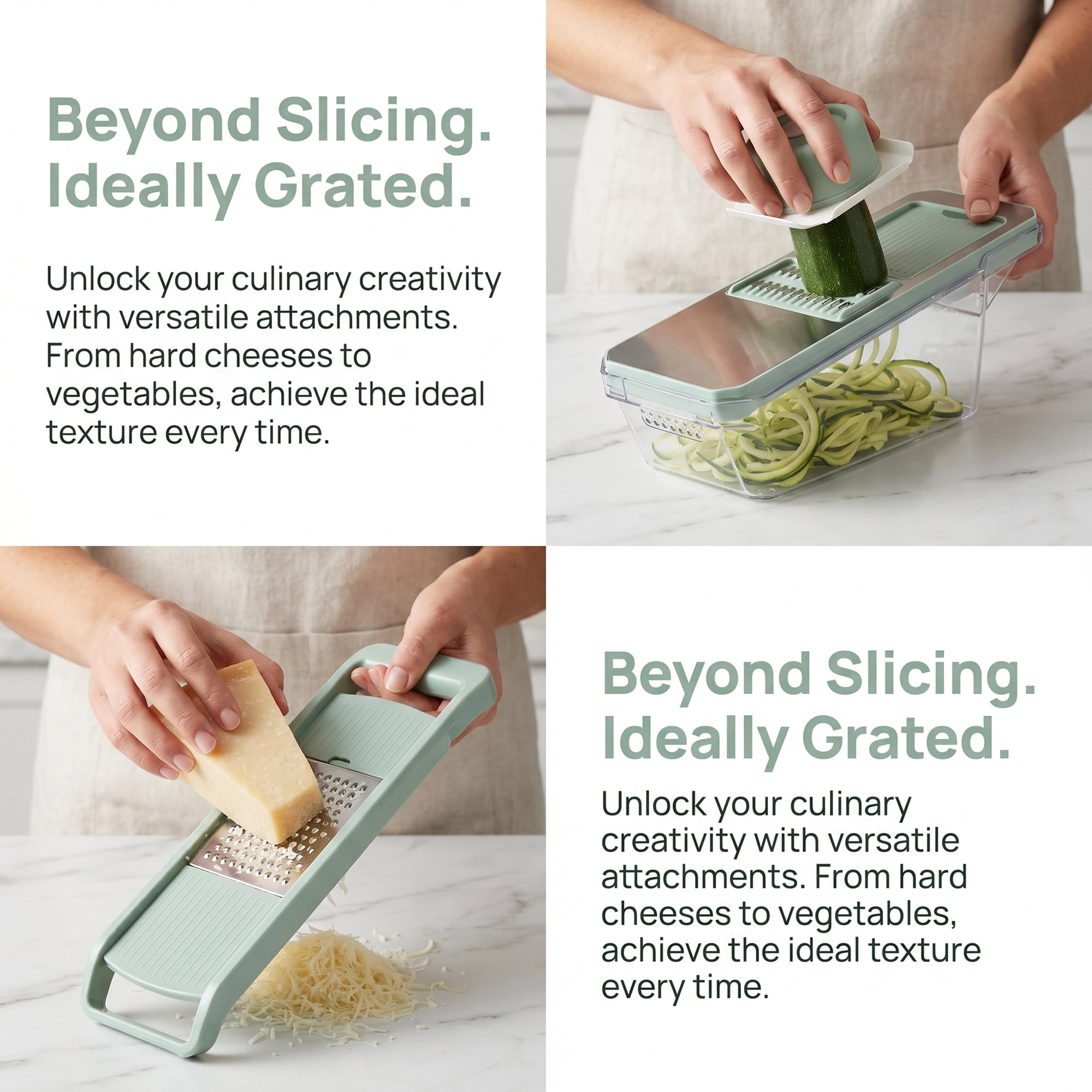 Unique Bargains Kitchen Slicer and Vegetable Chopper for Cooking 6 in 1(D) 10.8"x3.7"