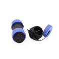 thumbnail image 1 of czcpp-SP21 Connecteur Circulaire Étanche 2 Broches Aviation 30A 12V Alimentation AC DC 21mm Connecteur Extérieur avec Capuchon pour BLUETTI AC200MAX AC300 EP500 RV, 1 of 4