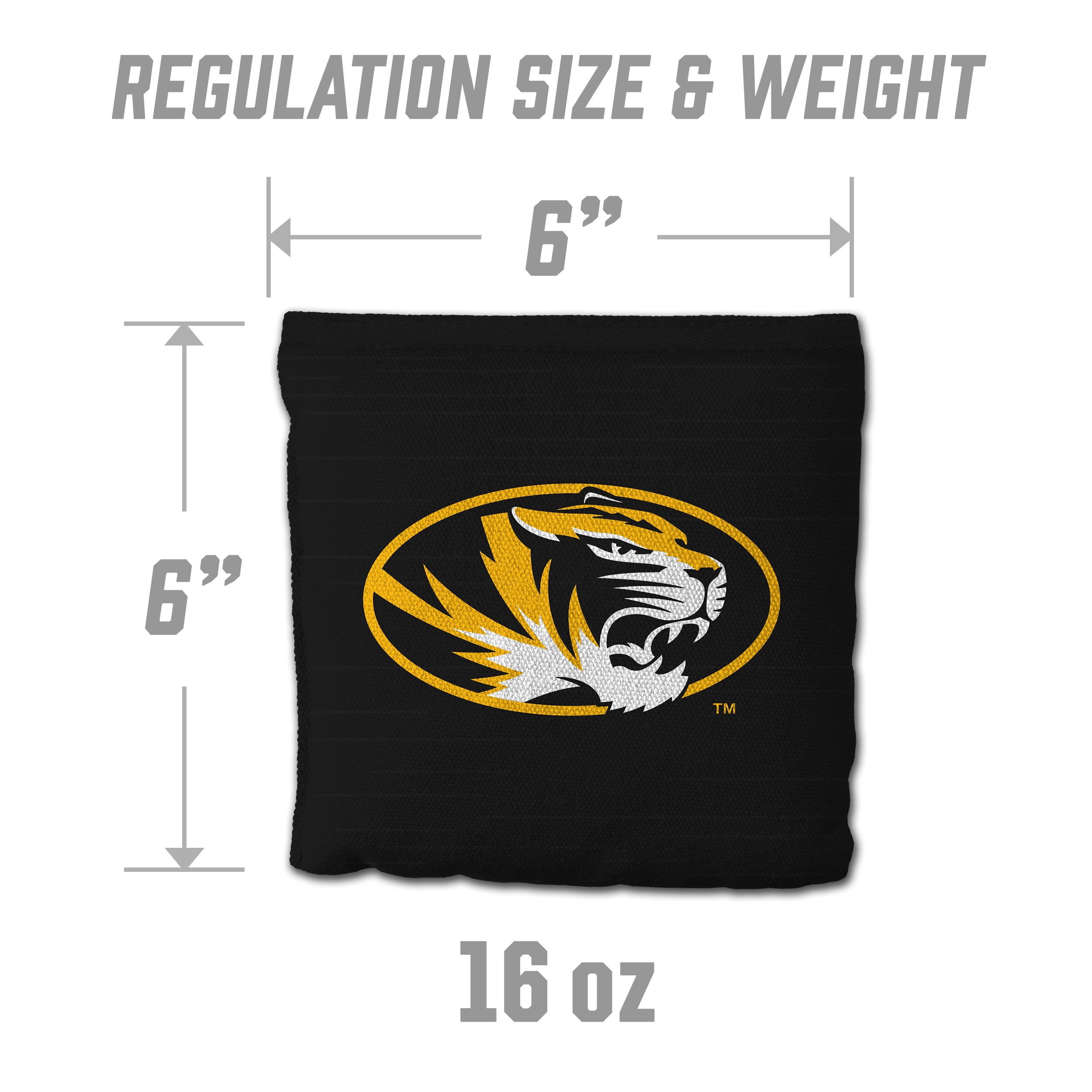 Missouri Tigers 8pk Licensed Cornhole Bags