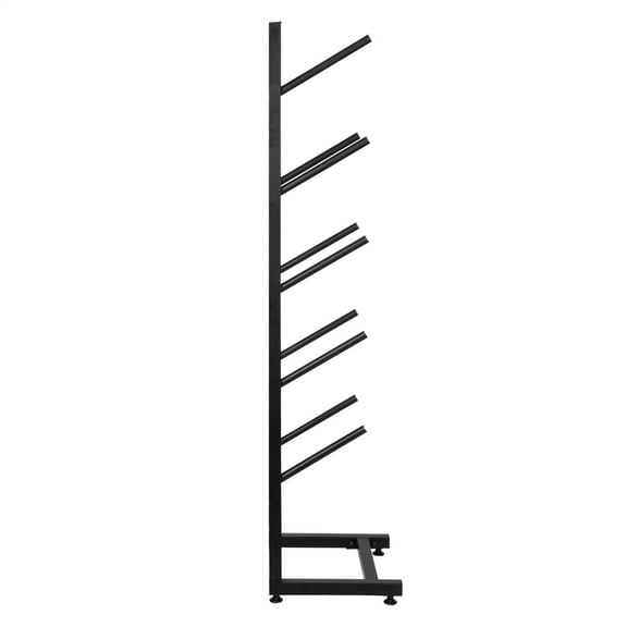 5-Tier Single-Sided Snowboard Rack - Free Standing Metal Display for Wakeboards, Skis, Garage and Home Storage, Space-Saving