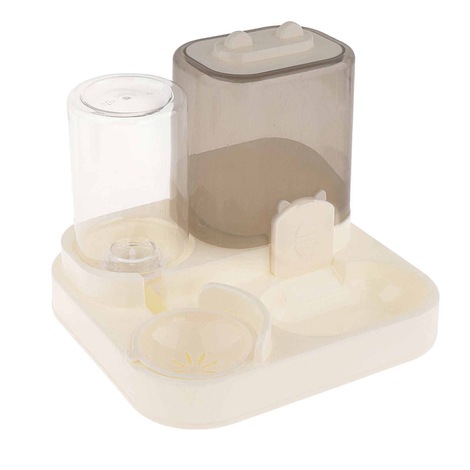 2 in 1 Automatic Pet Feeder Drinking Dispenser Split Design Easy Clean for Cats Puppies Bunny