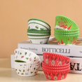 thumbnail image 2 of 200PCS Christmas Muffin Cupcake DIY Pastry Tools Cake Liner Baking Cup Chocolate Paper Liners Muffin Cases Cake Paper Cups Wrappers, 2 of 8