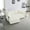 White, variant on Chenille L - Shaped Loveseat with Modular Function/Create a Unique Home Setup