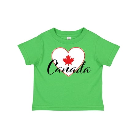 

Inktastic Canada-heart and Maple Leaf Gift Toddler Boy or Toddler Girl T-Shirt