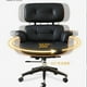 thumbnail image 4 of Nordic Leather Office Chair Modern Lift Swivel Computer Chair Minimalist Household Study Soft Backrest Armchair Office Furniture My Lux Decor Round, 4 of 25