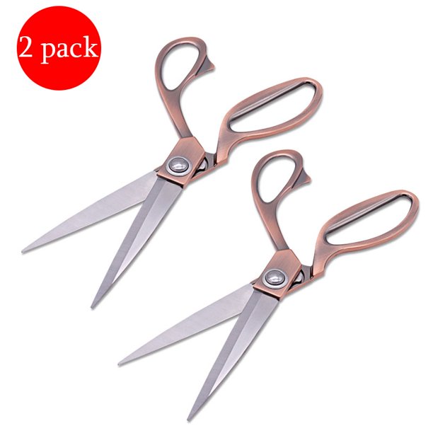 2 Pack Professional Tailor Scissors, Sewing Scissors Fabric Dressmaking
