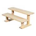 thumbnail image 2 of Luzkey Figure Display Stand Storage Shelf Decoration Multifunctional Perfume Organizer Wooden Display Riser for Cosmetics Countertop 2 Tier 30cm, 2 of 8
