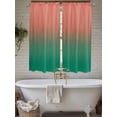 thumbnail image 4 of Red Green Ombre Living Room Curtains 2 Panel, Modern Art Gradient Orange Cafe Window Treatment, Extra Long Farmhouse Bedroom Bathroom Kitchen Curtains Drapes 104"x72", 4 of 6