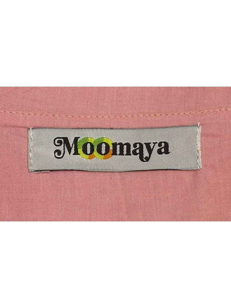 Moomaya Printed Cotton Maxi Dress - Spaghetti Strap Flared Summer Dress With Pockets