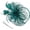 Peacock Blue, variant on Fascinators Hat Flower Mesh Ribbons Feathers on a Headband and a Clip Tea Party Headwear for Girls and Women