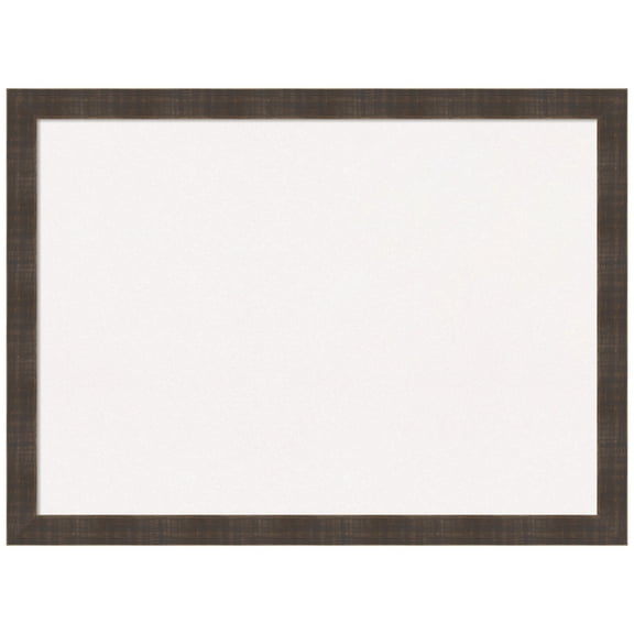 Amanti Art White Cork Board Wood Framed Whiskey Brown Rustic Bulletin Board 30 in. x 22 in.