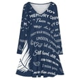 thumbnail image 3 of Bereavement Gifts Memorial Gifts for Loss of Loved One Sympathy Long Sleeve Dresses For Women Vintage Elegant Party Dress Oversized V-neck Dress S-8XL, 3 of 7