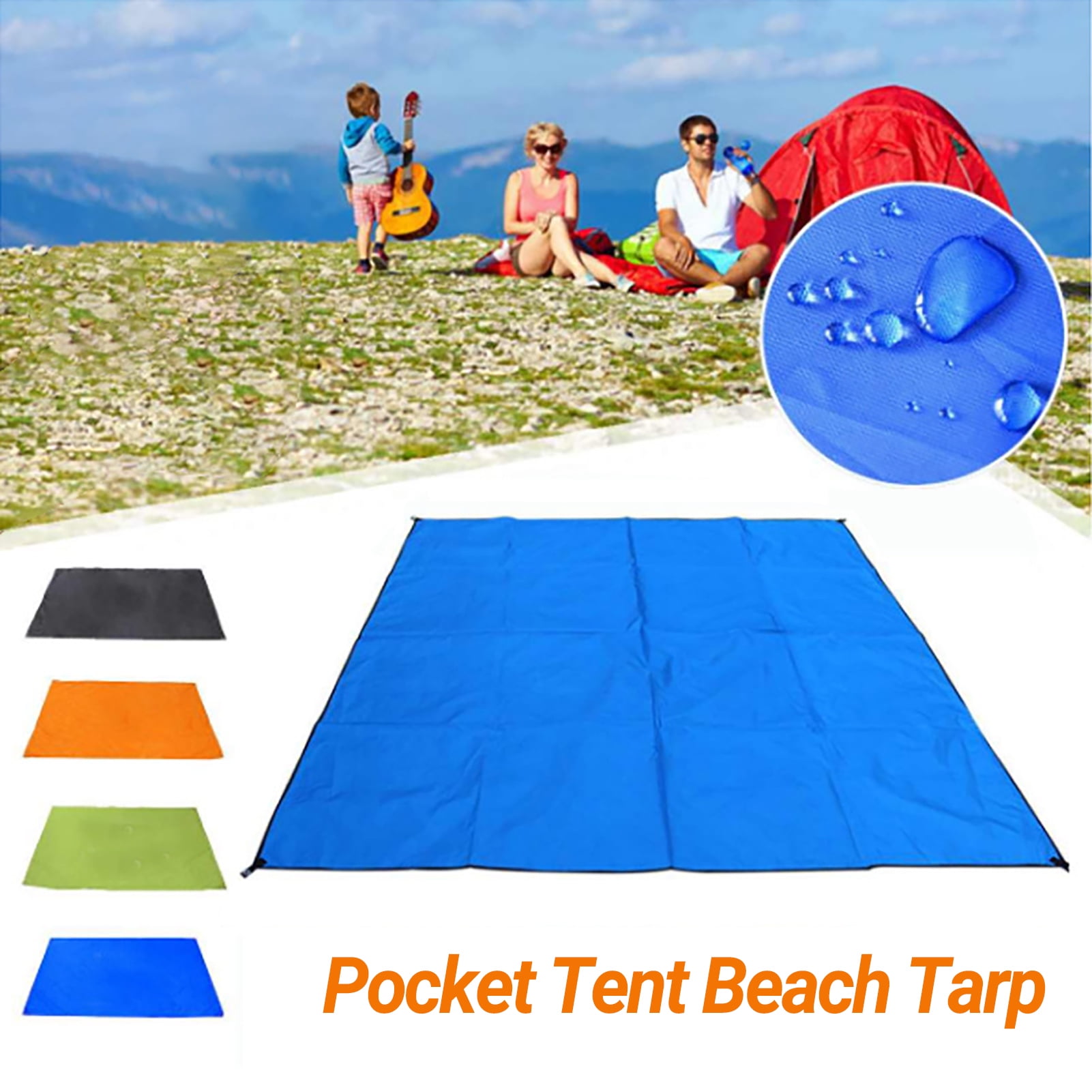 Waterproof Camping Picnic Pad Mat Tent Tarp Rain Sun Shade Hammock Shelter GOOD 