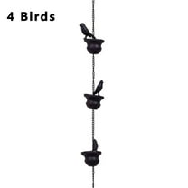 23.4'' Hummingbird Rain Chain with Cups,Decorative Metal Rainwater Catcher for Gutters, Downspout Alternative for Garden & Patio