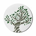thumbnail image 1 of Nature Mouse Pad for Computers, Simplistic Majestic Tree Graphic in Abstract Style with Leafy Branches, Round Non-Slip Thick Rubber Modern Mousepad, 8" Round, Dark Sepia Emerald White, by Ambesonne, 1 of 2