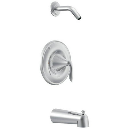 Moen Eva Chrome Shower - Moen T62133NH Eva Bath and Shower Faucet with Posi-Temp Pressure Balanced Trim without Shower Head, Chrome