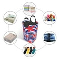 thumbnail image 5 of Bingfone Sea Stars Laundry Hamper,Large Canvas Fabric Lightweight Storage Basket Toy Organizer Dirty Clothes Collapsible, 5 of 6