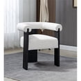 thumbnail image 2 of Meridian Furniture Barrel Dining Chair, Cream (Set of 1), 2 of 7
