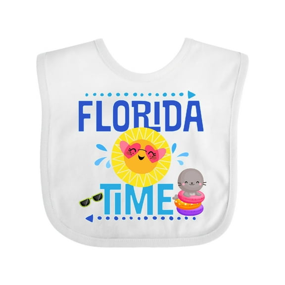 Inktastic Florida Time Summer Vacation Boys or Girls Baby Bib