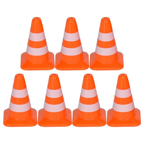 Cones Traffic Road Mini Signs Toys Cone Roadblock Construction Sign Kids Play Pretend Playset