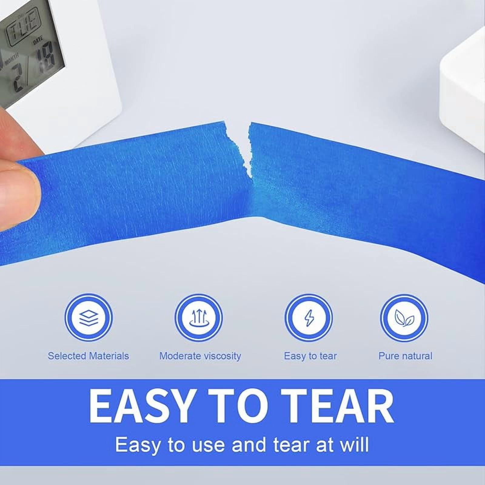 Painters Tape 2 Inch Wide, 4 Rolls Blue Masking Tape, 2 Inches x 55 Yards x 4 Rolls, 220 Yards in Total