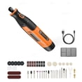 thumbnail image 1 of KFFKFF 73-Piece Cordless Rotary Tool Kit, DC4V Portable Mini Power Rotary Tool, 5-Level Speed 7000-20000 RPM Multi-Purpose DIY Tools, 1 of 9