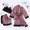Pink, variant on Munlar Robes For Women,Christmas Loungewear For Family,Women Sexy Three-Piece Pajamas,Lace Velvet Solid Color Lace Three-Piece Pajamas Nightdress Sleepwear