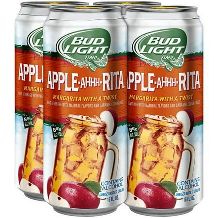 Bud Light Lime Apple-Ahhh-Rita, 16 fl oz, 4 pack