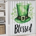 thumbnail image 5 of Shower Curtain Sets 4 Piece with Non-Slip Rugs Toilet Lid Cover And Bath Mat Bathroom Decor Set St Patricks Day Green Hat Waterproof Shower Curtain St Patricks Day Decor for Bathroom Decor Set, 5 of 8