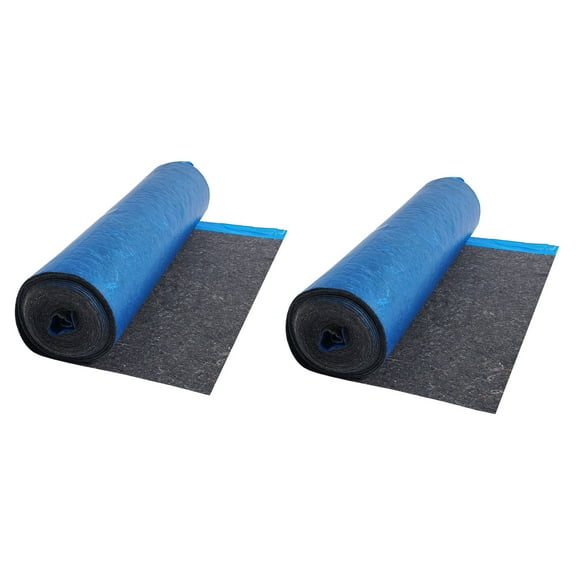 KFFKFF Floor Underlayment 400 sq. ft, 3mm Laminate Flooring Padding with Vapor Barrier, Durable Fiber PE Film, Noise Reduction & Soundproofing for Vinyl & Wood (2 Rolls x 200 sq. ft)