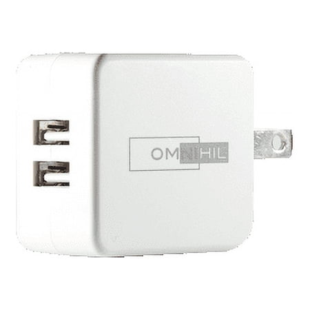 [UL Listed] OMNIHIL 2-Port Wall Charger+10FT-USB-A-to-C USB Cable Compatible with SONY WH-1000XM3