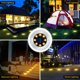 thumbnail image 5 of Paquete de 12 luces solares de jardín de 8 LED, disco de acera impermeable al aire libre, iluminación de paisaje brillante en el suelo para césped, patio, camino, escalones de patio, pasarela (blanco, 5 of 5