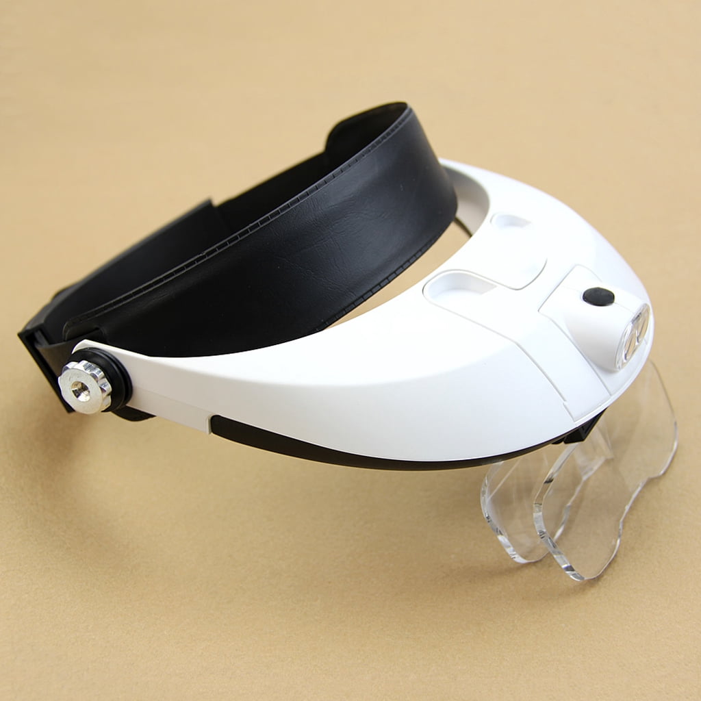 ZPAQI LED Lamp Light Headband Headset for Head Jeweler Magnifier Magnifying Glass Loup