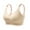 Khaki, variant on Swuxness Womens Comfortable Wireless Bra, Women's Push Up Bras, Women's Plus Size Color Block Removable Cups Soft Support Lightweight Everyday Bra Black, XXL