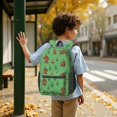 thumbnail image 5 of Bigfoot and Banana Green Pattern 17" School Backpacks for Teens,Waterproof Oxford Fabric,S-Shape Padded Straps for School,Travel,Hiking,Camping, 5 of 5