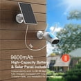 thumbnail image 2 of 2K/3MP Solar Wireless Security Battery Camera Outdoor IP Cameras, ANRAN Rechargeable Battery Powered, Motion Detection, Waterproof, Video Surveillance Camera (Only Supports 2.4GHz Wi-Fi), 2 of 6