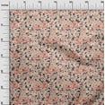 thumbnail image 3 of oneOone Cotton Jersey Peach Fabric Florals Fabric For Sewing Printed Craft Fabric By The Yard 58 Inch Wide, 3 of 5